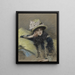Portret młodej kobiety - James Tissot — oprawiony obraz na ścianie