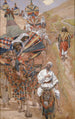 Rebecca spotyka Izaaka na drodze - James Tissot — widok dzieła