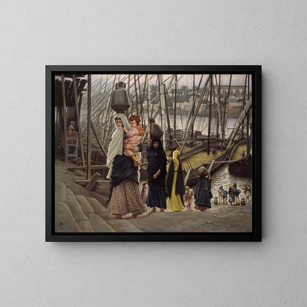 Le séjour en Égypte - James Tissot — oprawiony obraz na ścianie