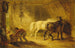 Wnętrza stajni - James Ward — widok dzieła