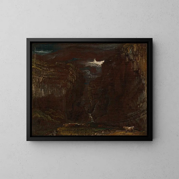 szkicowy dla Gordale Scar - James Ward — oprawiony obraz na ścianie