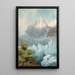 Les Grands Charmoz nad Morzem Glace Chamonix - James Whittet Smith — oprawiony obraz na ścianie
