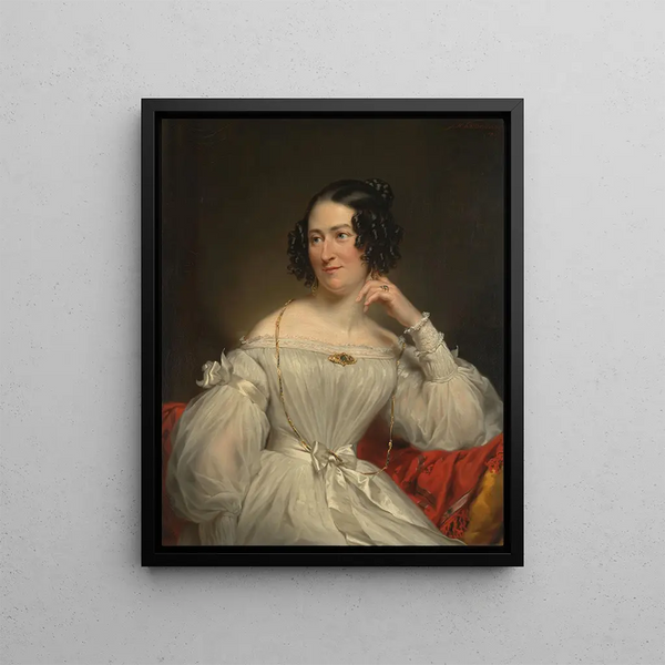 Jan Adam Kruseman - Portret van Abrahamina Henritte Wurfbain 18081883 echtgenote van Jacob de Vos Jz.webp