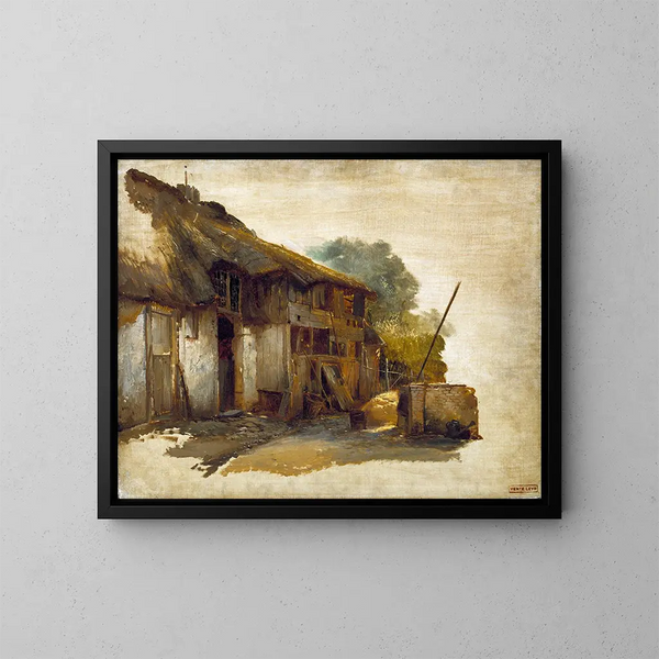 Ferme - Jan August Hendrik Leys — oprawiony obraz na ścianie