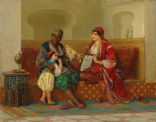 Nauka czytania - Jan Baptist Huysmans — widok dzieła