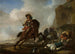 Bataille au pied de la montagne - Jan Baptist Weenix — widok dzieła