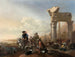 Myśliwi w pobliżu ruin - Jan Baptist Weenix — widok dzieła