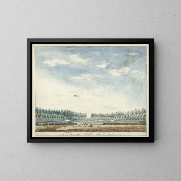 Le jardin de la maison Offem près de Noordwijk - Jan Baptist van Eeckhout — oprawiony obraz na ścianie