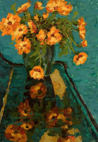 Jan Bohuszewicz - Bouquet of camomiles and a piano.webp