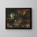 Eneusz i Sybilla w Piekle - Jan Brueghel młodszy — oprawiony obraz na ścianie