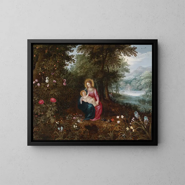 Ucieczka odpoczynku - Jan Brueghel Młodszy — oprawiony obraz na ścianie