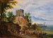 pejzaż z ruinami ożywionymi postaciami - Jan Brueghel młodszy — widok dzieła