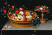 Mieszane kwiaty w koszu z naczyniem w pobliżu - Jan Brueghel młodszy — widok dzieła
