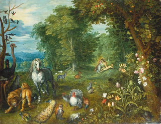 Raj z stworzeniem Ewy - Jan Brueghel młodszy — widok dzieła