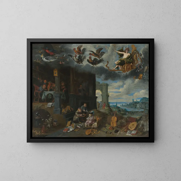 Dzieci planety Merkury - Jan Brueghel młodszy — oprawiony obraz na ścianie