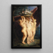 Trzy Gracje - Jan Brueghel Młodszy — oprawiony obraz na ścianie