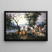 Zwierzęta wchodzące do Arki Noego - Jan Brueghel młodszy — oprawiony obraz na ścianie