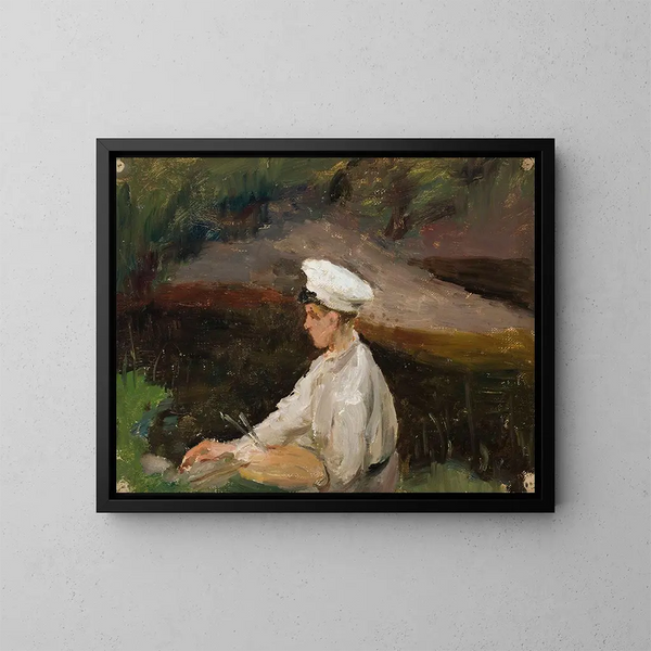 Portret Aleksandra Rubtsova - Jan Cybis — oprawiony obraz na ścianie