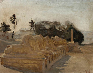 Jan Cigliski - Sphinx Alley temple of AmunRe in Karnak From the journey to Egypt.webp