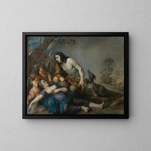 Céphale i Procris - Jan Cossiers — oprawiony obraz na ścianie