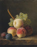 Martwa natura z brzoskwiniami, winogronami i śliwkami na parapecie - Jan Frans van Dael — widok dzieła