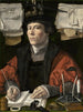 Portret kupca - Jan Gossaert — widok dzieła