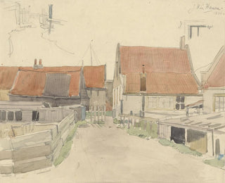 Domy w dzielnicy Vinkenbuurt w Amsterdamie - Jan H.L. Hanau — widok dzieła