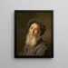Mężczyzna z brodą w beret - Jan Lievens — oprawiony obraz na ścianie