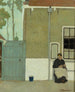 Kobieta przed swoim domem - Jan Mankes — widok dzieła