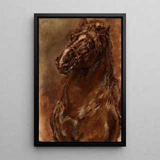 Jan Matejko - Study of horses head for The Maid of Orlans.webp