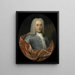 Portret Waltera Senserffa, dyrektora Izby Rotterdamu w Holenderskiej Kompanii Wschodnioindyjskiej, wybranego w 1731 roku - Jan Maurits Quinkhard — oprawiony obraz na ścianie