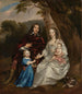 Govert van Slingelandt 1623–90, lord Dubbeldam, z jego pierwszą żoną Christiną van Beveren i ich dwoma synami - Jan Mijtens — widok dzieła