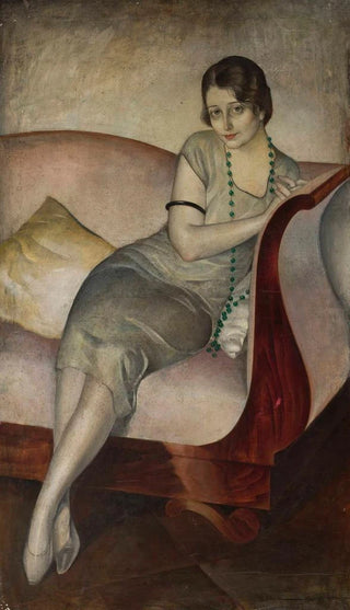 Jan Rudnicki - Portrait of a lady on a couch.webp