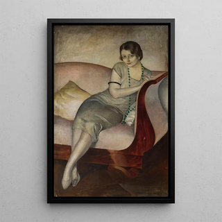 Jan Rudnicki - Portrait of a lady on a couch.webp