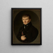 Portret mężczyzny - Jan Sikorski — oprawiony obraz na ścianie