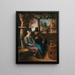 Mężczyzna próbujący zdobyć serce młodej kobiety - Jan Steen — oprawiony obraz na ścianie