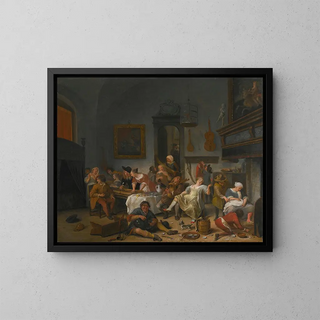 Jan Steen - A Tavern Interior With People Drinking And MusicMaking.webp