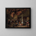 Un mariage villageois - Jan Steen — oprawiony obraz na ścianie