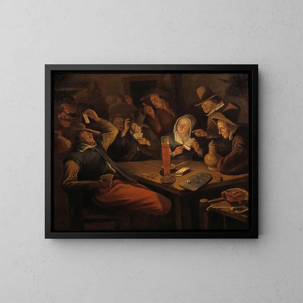 As de cœur - Jan Steen — oprawiony obraz na ścianie