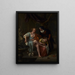 Bethsabée po kąpieli - Jan Steen — oprawiony obraz na ścianie