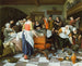 Świętowanie narodzin - Jan Steen — widok dzieła