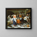 Świętowanie narodzin - Jan Steen — oprawiony obraz na ścianie