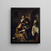 Dzieci uczą się czytać z kotem - Jan Steen — oprawiony obraz na ścianie