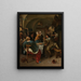 Scena rodzinna - Jan Steen — oprawiony obraz na ścianie