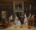wewnętrzny z fantastycznym motywem z Jan Steenem i rodziną Gerrita Schoutena - Jan Steen — widok dzieła