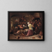 Kłócących się graczy - Jan Steen — oprawiony obraz na ścianie