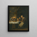 Łaska przed posiłkiem - Jan Steen — oprawiony obraz na ścianie