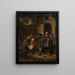 Mały autor - Jan Steen — oprawiony obraz na ścianie