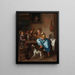 La leçon de danse - Jan Steen — oprawiony obraz na ścianie
