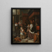 La fête de Saint Nicolas - Jan Steen — oprawiony obraz na ścianie